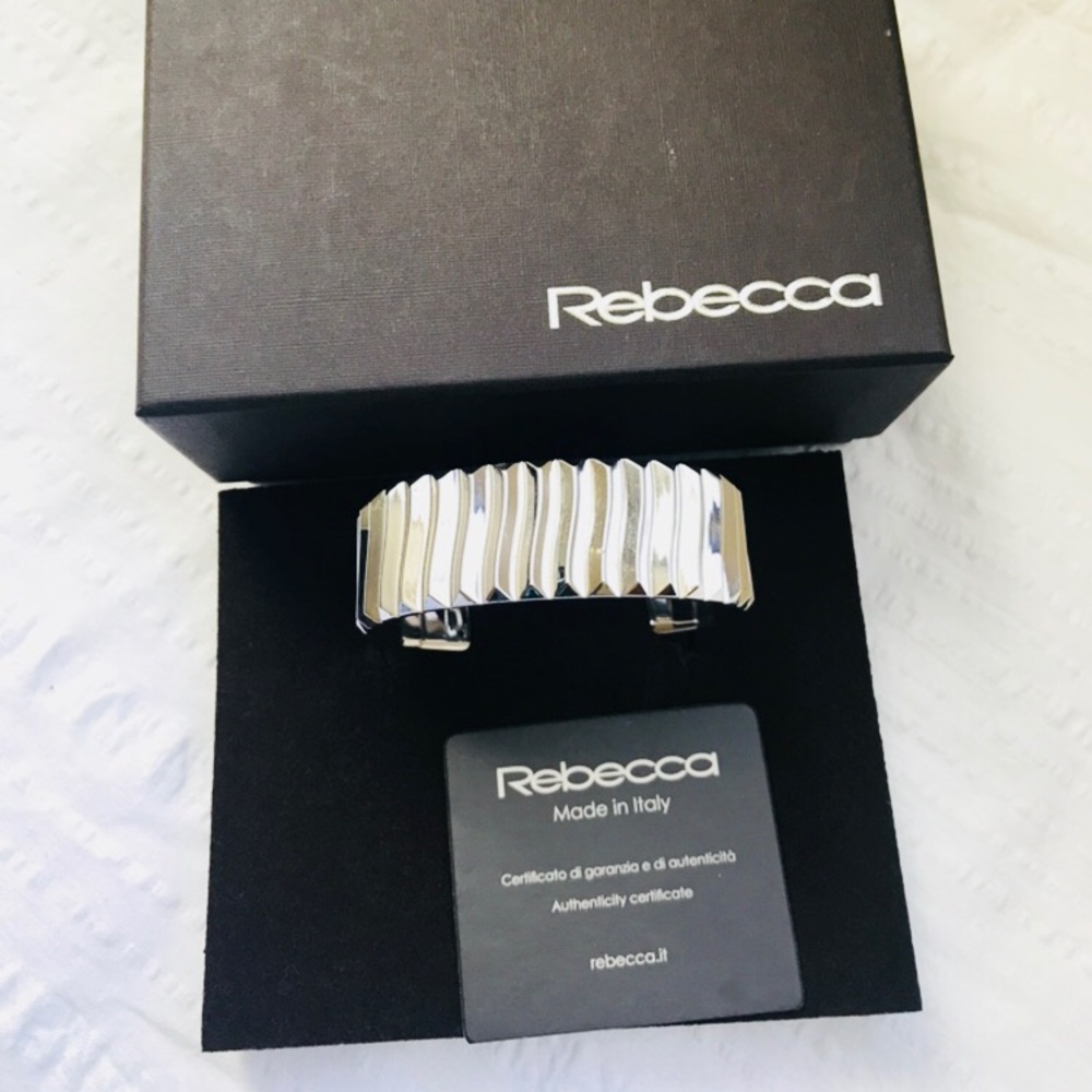 Rebecca Italian Made Silver Bangle